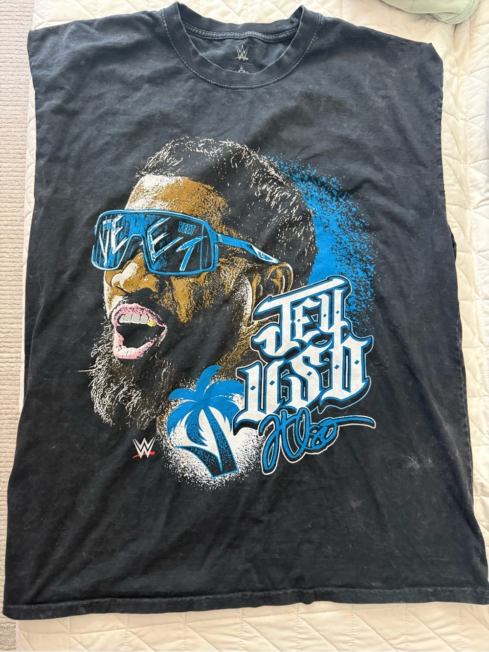 WWE Men's Black Graphic Tee Jey Uso